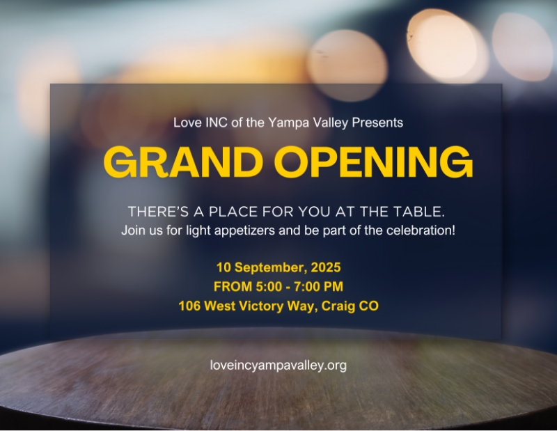 LoveINCYampa Events Grand Opening